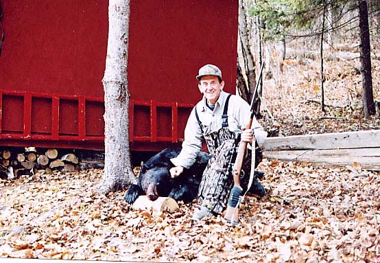 Georges bear - harvested at Taxis River Outfitters - Great Canadian Whitetail, Moose or Black Bear guided hunts and Salmon Fishing on the Miramichi