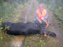 John bags a 12pt bull moose