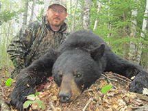 Mark's first spring black bear hunt at taxis river outfitters