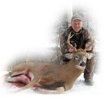 Whitetail buck bagged in 2015 at Taxis River Outfitters
